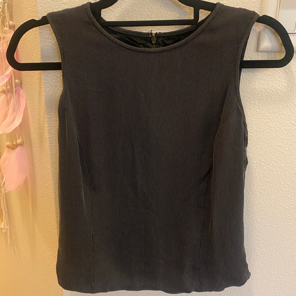 Ann Taylor Gray and Black Vest, Size 4